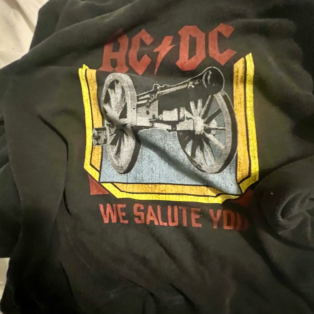 AC/DC Black and Red Logo Tee